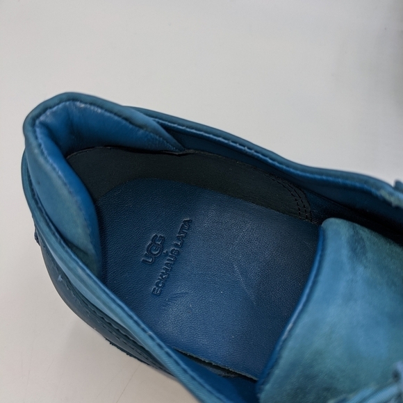 UGG  Eckhaus Latta Women's Block Lace up Square Toe Sneaker Moroccan Blue Sz 9 - Picture 13 of 15
